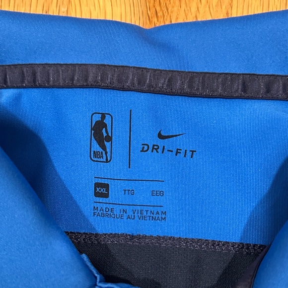 Oklahoma City Thunder | Men. Nike Blue and Black Men's Polo Shirt - Picture 2 of 16